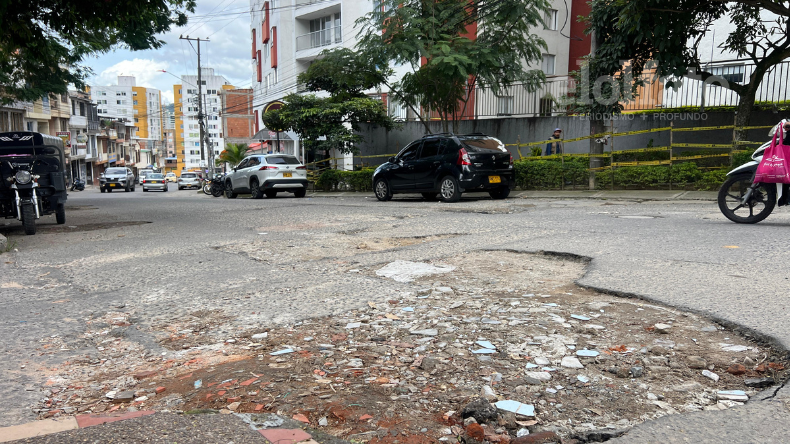 Habitantes del barrio Ambalá denuncian que pavimentación hecha por la Alcaldía quedó a medias