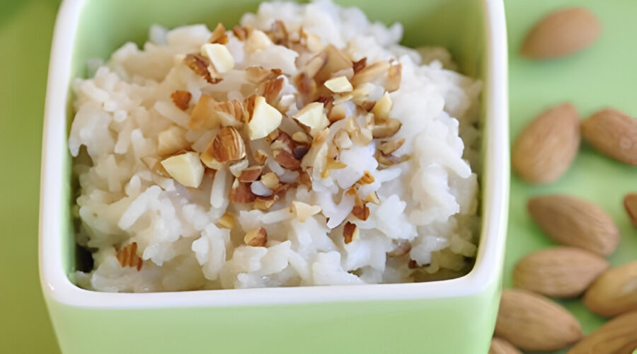 Arroz con leche de almendras, una receta fácil, rápida y saludable Arroz con leche de almendras, una receta fácil, rápida y saludable