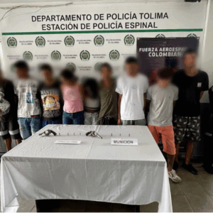 Desarticularon banda en El Espinal dedicada al tráfico de estupefacientes