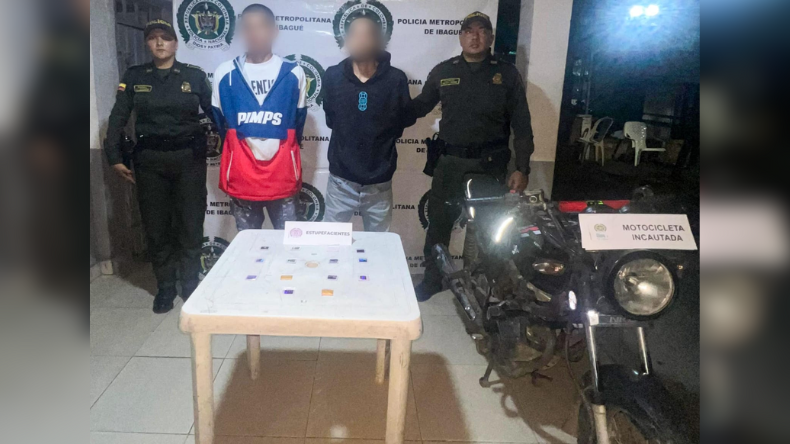Dos hombres fueron sorprendidos con alucinógenos en un barrio de Ibagué Dos hombres fueron sorprendidos con alucinógenos en un barrio de Ibagué