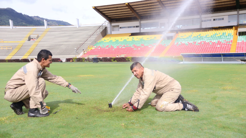 Así está la grama del estadio Murillo Toro para el debut del Tolima como local