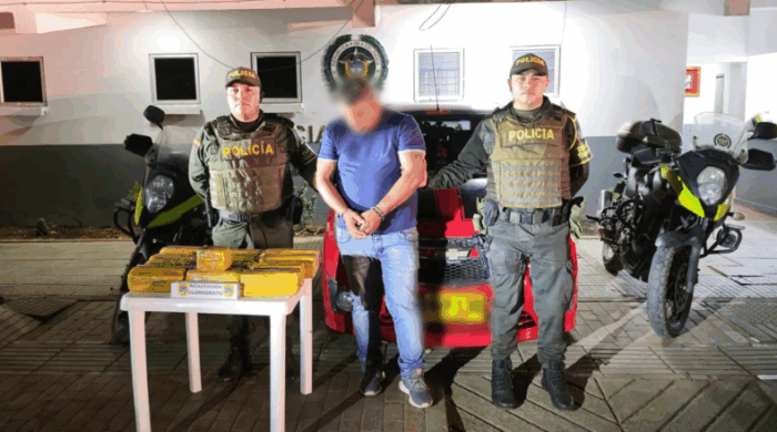 Capturan en Natagaima a hombre con 28 kilogramos de cocaína