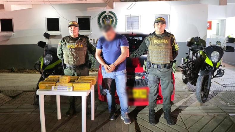 Capturan en Natagaima a hombre con 28 kilogramos de cocaína