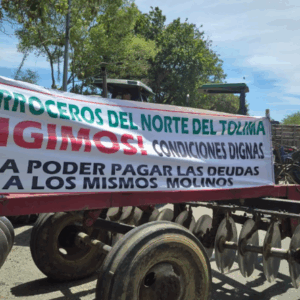 Estos son las cinco carreteras del Tolima bloqueadas por el paro arrocero
