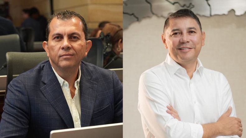 Edward Osorio arremetió contra Andrés Hurtado a través de una valla Edward Osorio arremetió contra Andrés Hurtado a través de una valla