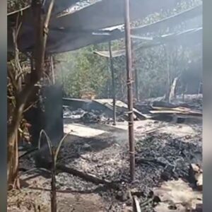 Expareja prendió fuego a vivienda luego de disputa por un menor Expareja prendió fuego a vivienda luego de disputa por un menor