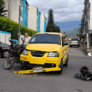 Accidente en la calle 37 de Ibagué dejó a dos personas heridas