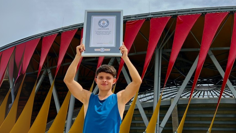 Ibaguereño logra récord Guinness de burpees en una hora Ibaguereño logra récord Guinness de burpees en una hora