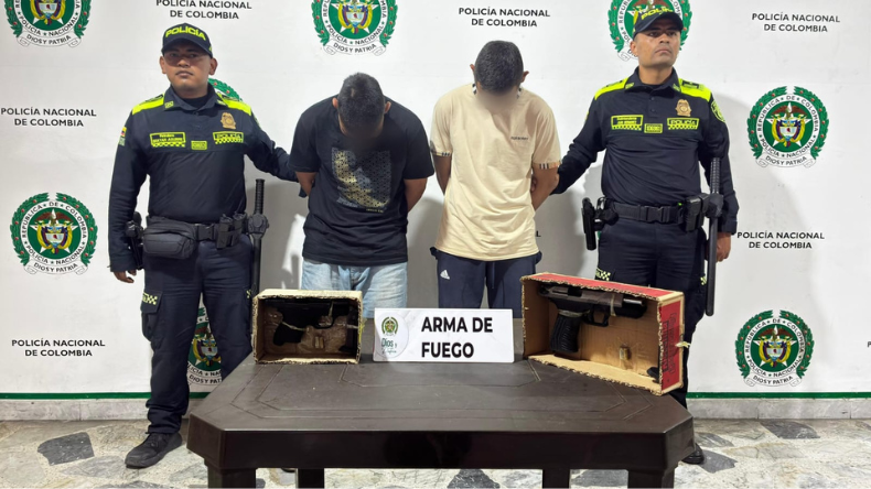 Capturan a dos hombres con armas tras una riña en el sur de Ibagué Capturan a dos hombres con armas tras una riña en el sur de Ibagué