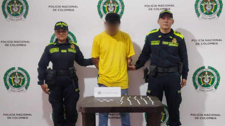 Capturaron presunto expendedor de droga en el centro de Ibagué Capturaron presunto expendedor de droga en el centro de Ibagué