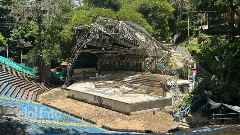 A paso de tortuga avanzan las obras del Parque Centenario A paso de tortuga avanzan las obras del Parque Centenario