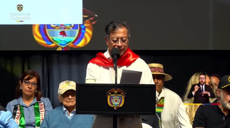 El presidente Gustavo Petro ya está en Ibagué El presidente Gustavo Petro ya está en Ibagué