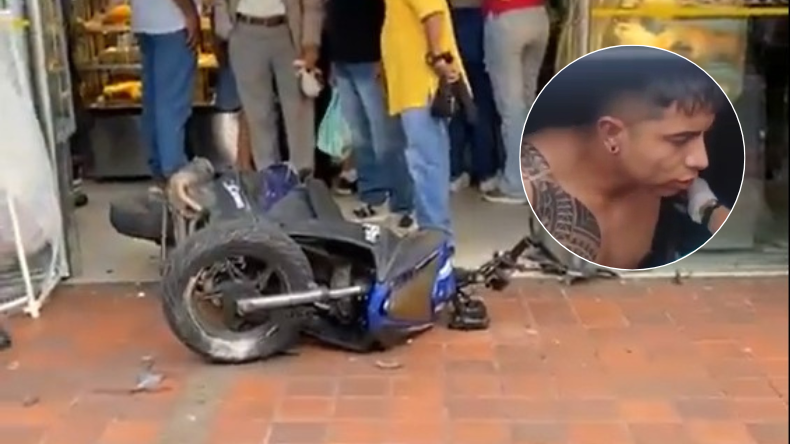 Intentaron robar en Ibagué y fueron atropellados por la víctima Intentaron robar en Ibagué y fueron atropellados por la víctima