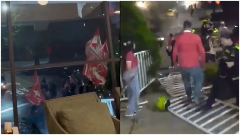 Presuntos hinchas de Nacional emboscaron a aficionados del América en Medellín Presuntos hinchas de Nacional emboscaron a aficionados del América en Medellín