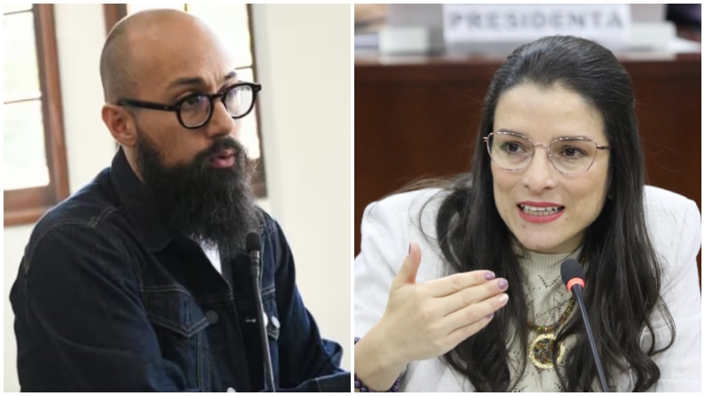 Choque del director de la UNGRD y la congresista Martha Alfonso Choque del director de la UNGRD y la congresista Martha Alfonso