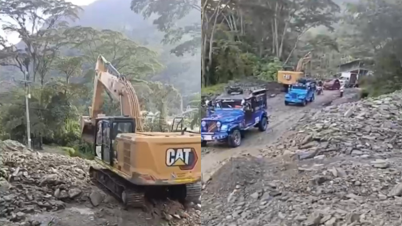 Habilitan paso entre Juntas y Villa Restrepo tras deslizamiento de tierra Habilitan paso entre Juntas y Villa Restrepo tras deslizamiento de tierra