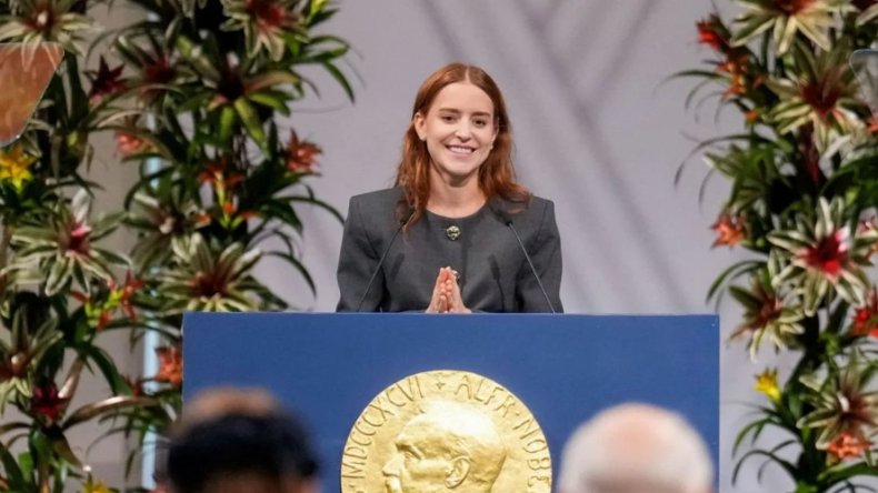 Discurso de María Corina Machado fue leído por su hija en ceremonia del Nobel de Paz Discurso de María Corina Machado fue leído por su hija en ceremonia del Nobel de Paz