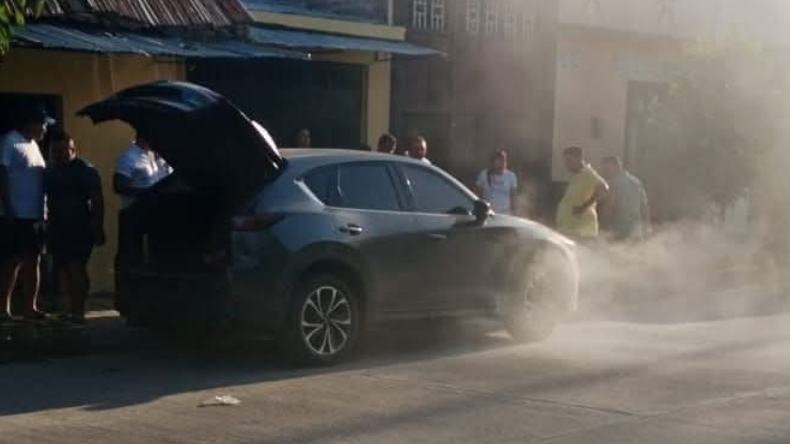 Intentaron incendiar una camioneta en El Espinal