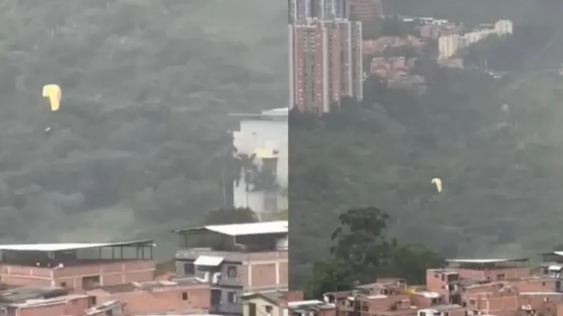 Parapentistas vivieron momentos de tensión tras aguacero en pleno vuelo Parapentistas vivieron momentos de tensión tras aguacero en pleno vuelo