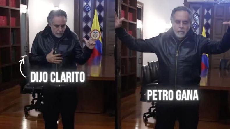 Benedetti subió un nuevo video bailando un vallenato en alusión a Petro Benedetti subió un nuevo video bailando un vallenato en alusión a Petro