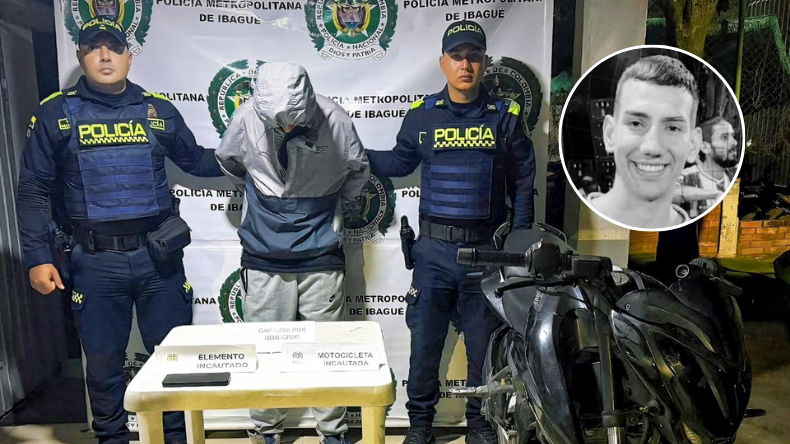 Este es uno de los presuntos sicarios que asesinó a un joven en Ibagué Este es uno de los presuntos sicarios que asesinó a un joven en Ibagué